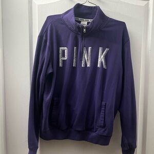 Victoria's Secret PINK Purple Quarter-Zip Pullover